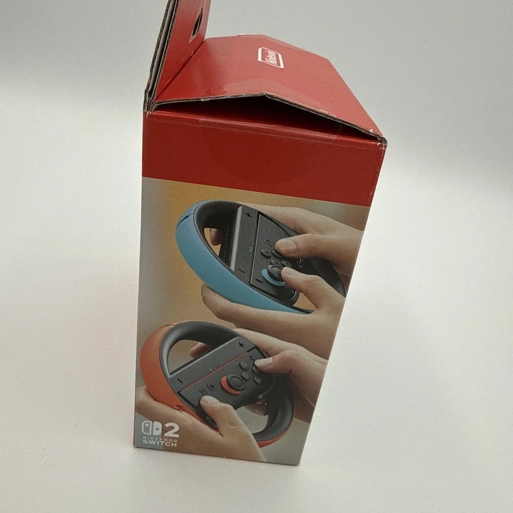 Nintendo Switch 2 Joy-Con Wheel Blue/Red – Mario Kart Steering Wheels (OPEN BOX)